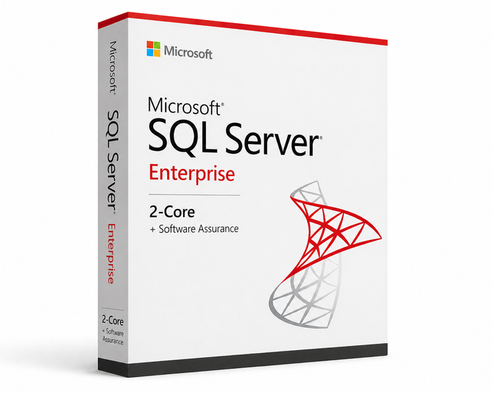 Microsoft SQL Server Enterprise 2-Core + Software Assurance License