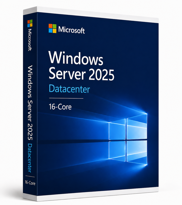 Microsoft Windows Server 2025 Datacenter 16 Core License